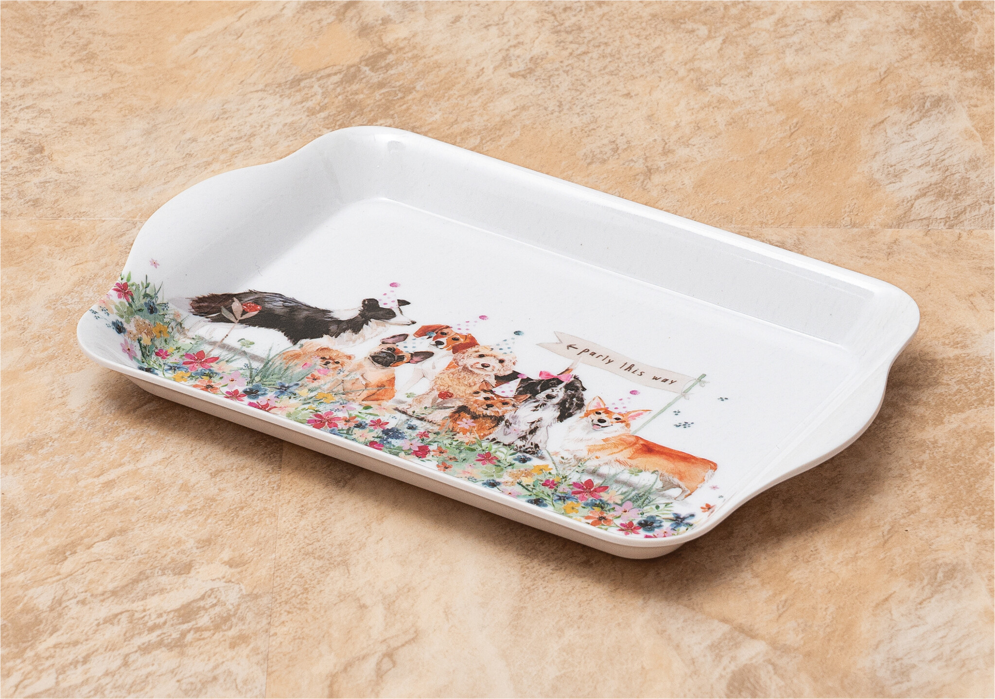 St Helens Home and Garden Melamine Serveerblad Honden | 20 x 210 x 140