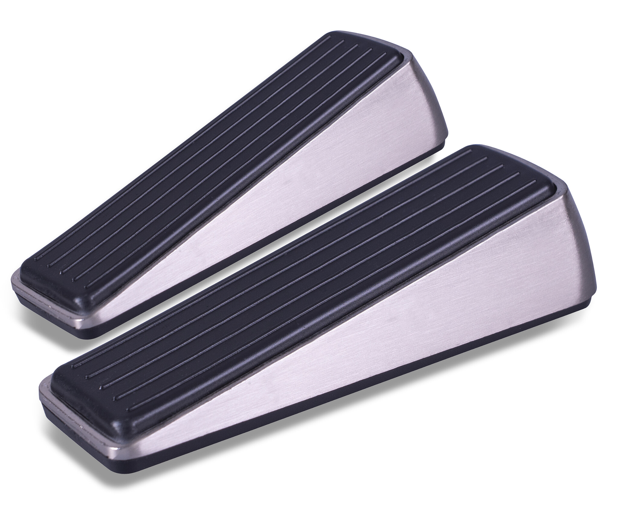 Chroom Deurwig/Stopper - Set van 2 | 30 x 39 x 120