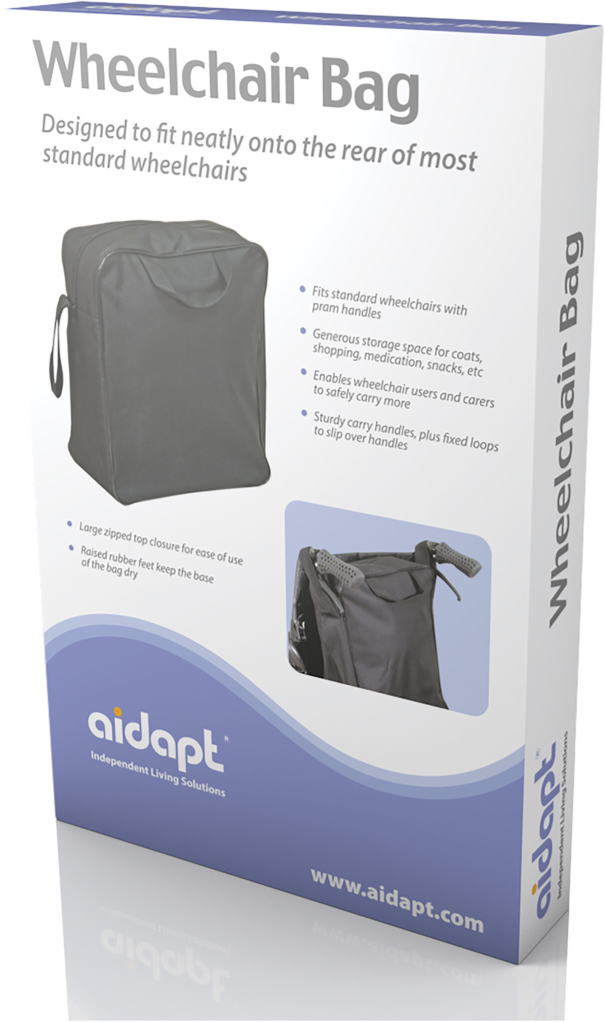 Aidapt Rolstoeltas Zwart VA136ST