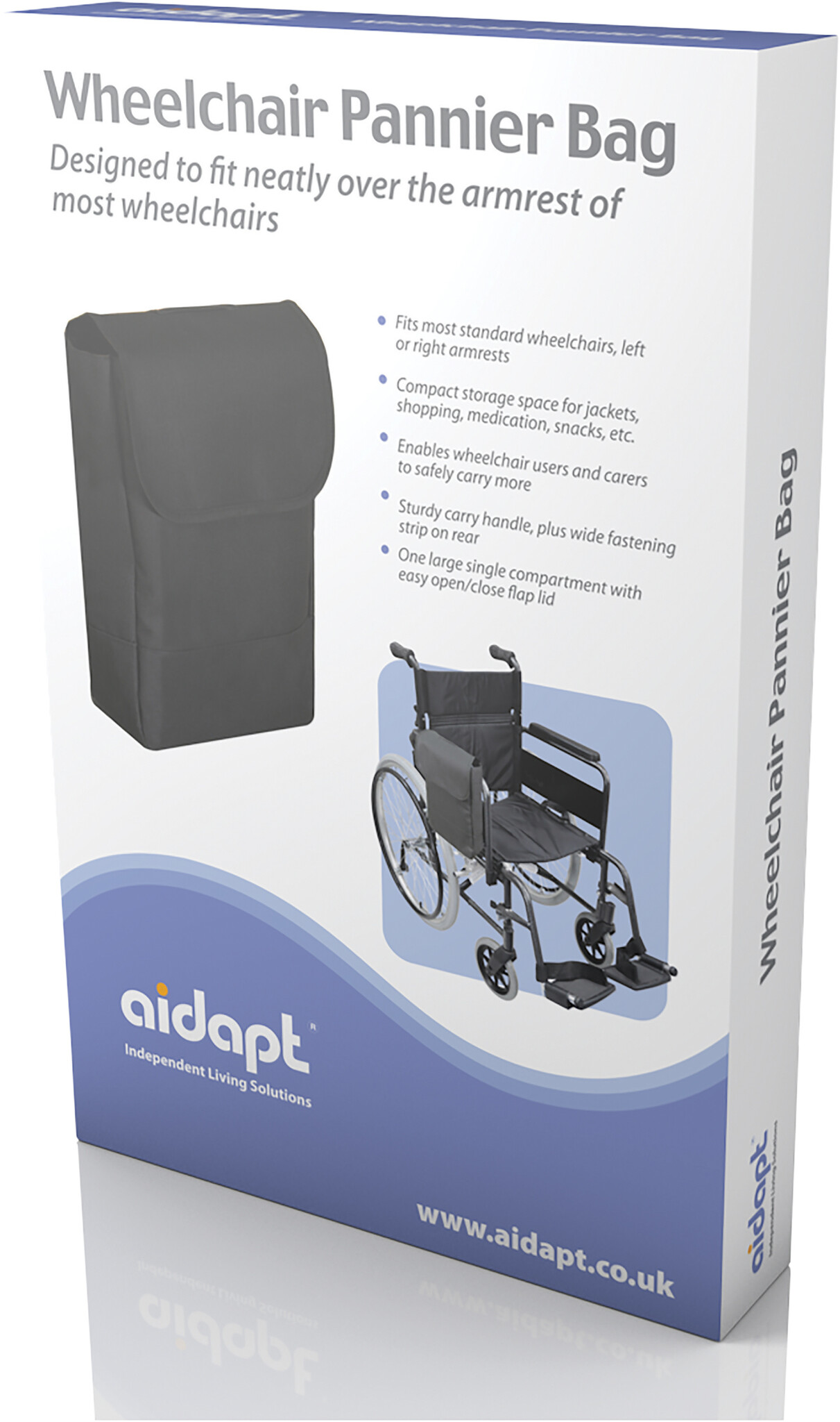 Aidapt Rolstoeltas Armleuning met Klittenband