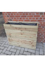 Xtra solutions Plantenbak bloembak balkonbak grenen hout geïmpregneerd 89x24x78