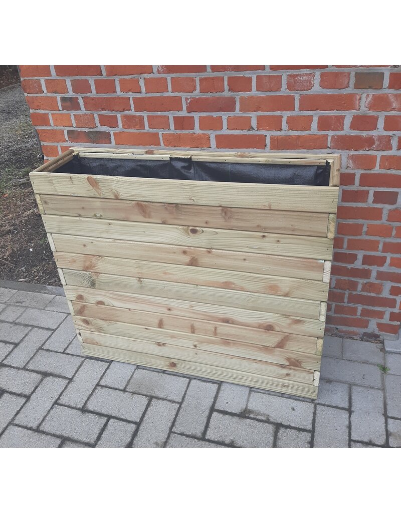 Xtra solutions Plantenbak bloembak balkonbak grenen hout geïmpregneerd 89x24x78