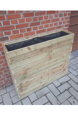 Xtra solutions Plantenbak bloembak balkonbak grenen hout geïmpregneerd 89x24x78