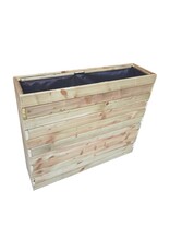 Xtra solutions Plantenbak bloembak balkonbak grenen hout geïmpregneerd 89x24x78