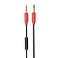 Hoco 3.5mm AudioJack Cable with Microphone 1M - Aux male to Aux male - Black
