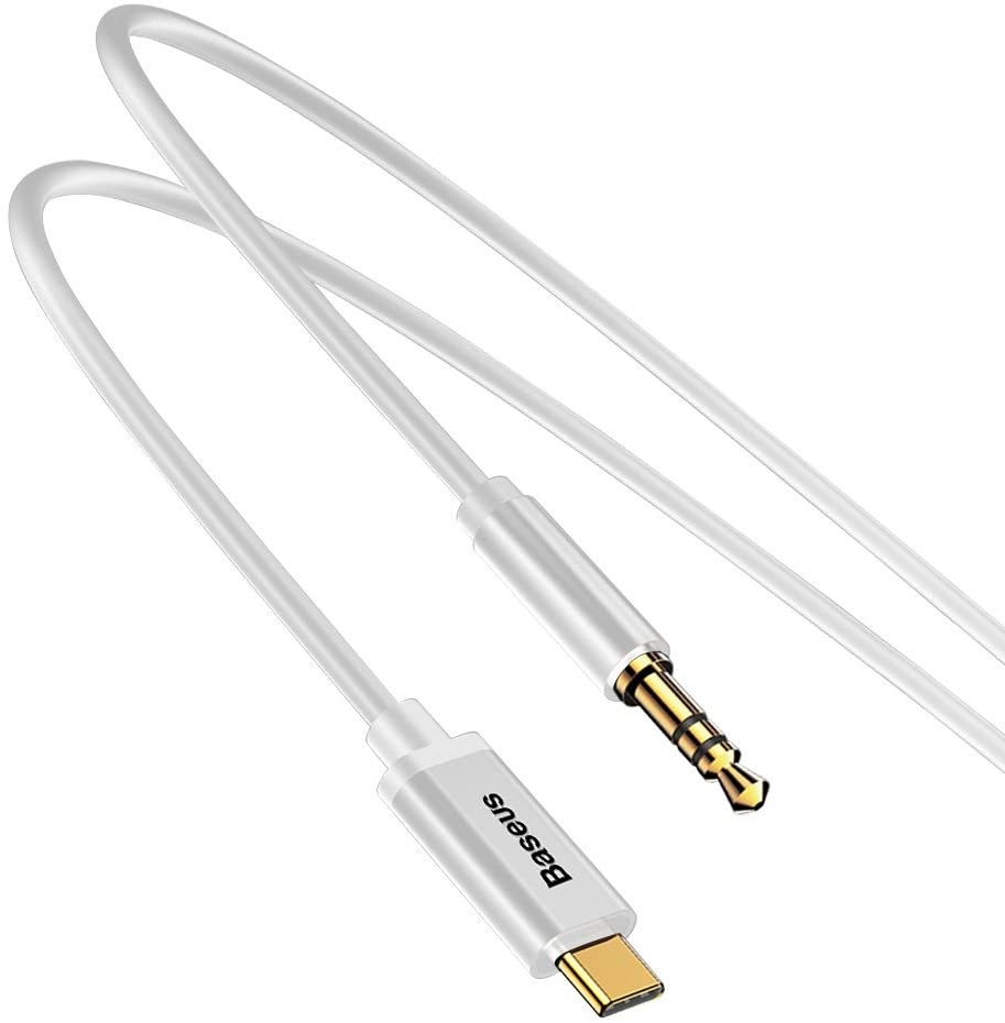 USB- type C / AUX naar 3,5mm Audiokabel, TYPE-C MALE TO 3.5 MALE, 1.2m voor HUAWEI, SAMSUNG etc..