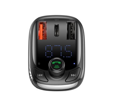 Baseus Baseus Auto Bluetooth FM transmitter met USB/SD kaart Quick Charger 4.0