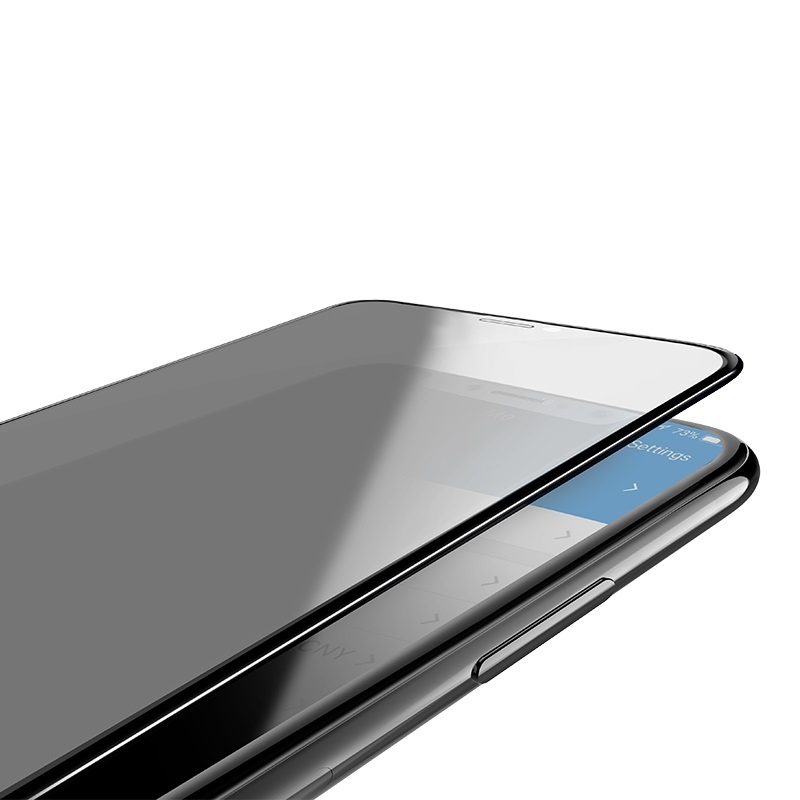 iPhone 11 Pro Max / Xs Max Privacy Glasfolie - Edge to Edge Tempered Glas Anti-Spy