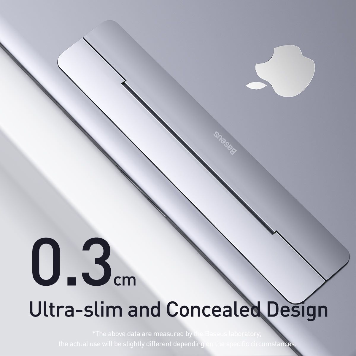 Premium Aluminium Macbook / Laptop standaard Geschikt tot 16 inch - Foldable Laptop Stand - Uitklapbaar - Space Gray