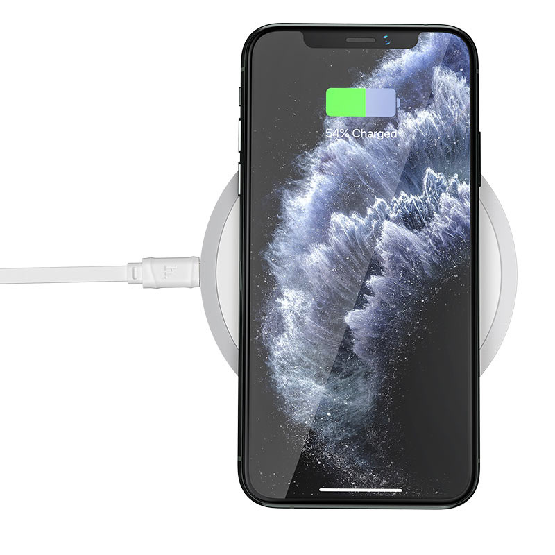 bunker Aanval Deuk Wireless Fast Charger - Draadloze Oplader voor iPhone/Samsung - 15W -  Snellader - Wit - Wieport