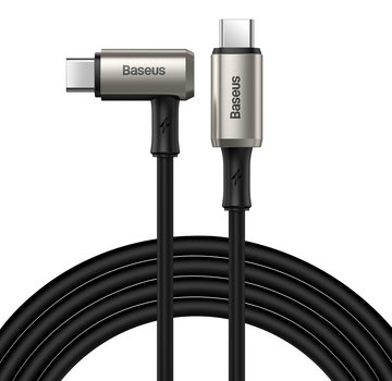 Baseus Double USB C Fast Charging Cable with Angled Connector 100W - 1.5 meters