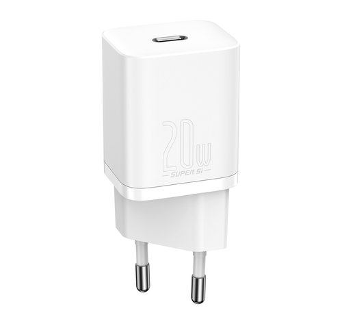 Baseus 20W USB C Adapter – iPhone charger - White