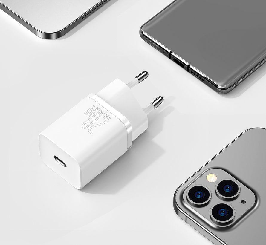 20W USB C Adapter – iPhone oplader - Wit