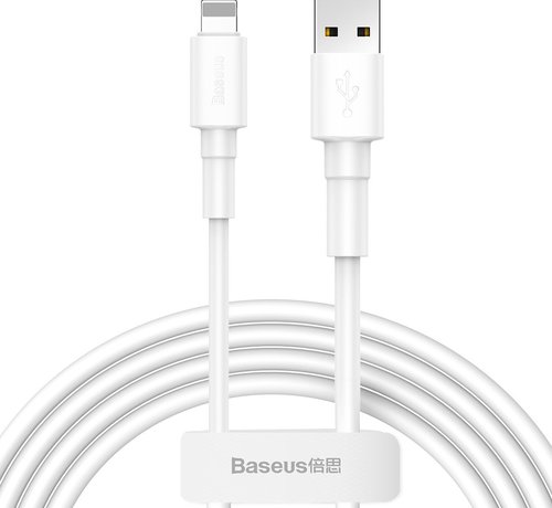 Baseus Premium Lightning USB Cable - Anti-Cable Break - White