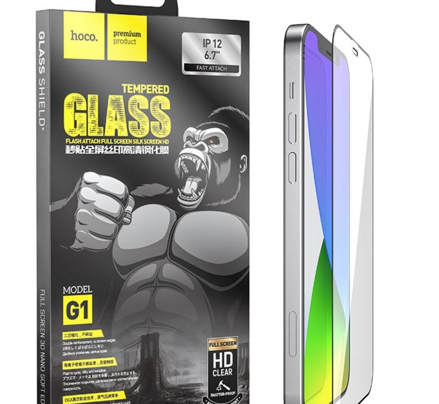 Screenprotector iPhone 12 Mini - Gorilla Glas - 5.4 Inch - Dubbele stevigheid