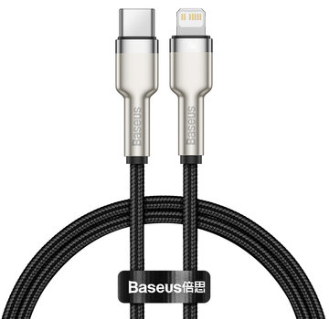 Baseus USB C naar Apple Lightning Kabel 20W - Zwart