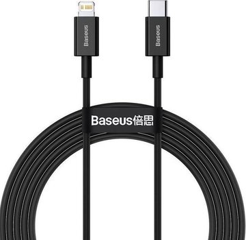 Baseus Baseus Superior Series USB-C naar Apple Lightning PD 20W 2 Meter Zwart