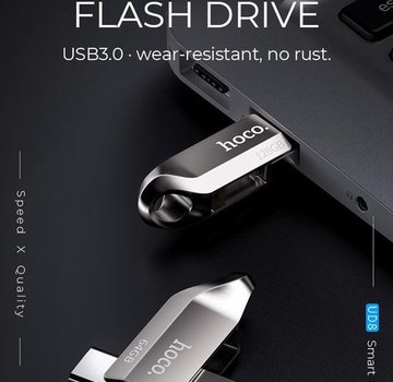 Hoco 2 in 1 Geheugenstick USB c en USB 3.0 - 128 GB