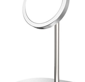 Hoco Desk Holder Wireless Charging 15W for Apple MagSafe Silver