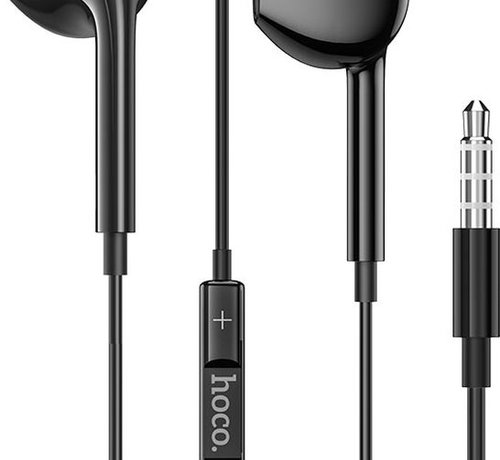 In Ear Earphones - Wired Earbuds with Microphone - 3.5mm Jack Connection - 120cm Cable - Black