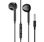 In Ear Earphones - Wired Earbuds with Microphone - 3.5mm Jack Connection - 120cm Cable - Black