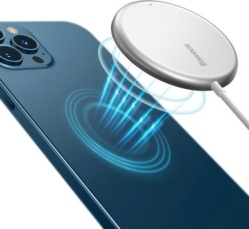 Baseus Baseus Simple 15W Wireless Magnetic Charger for MagSafe White