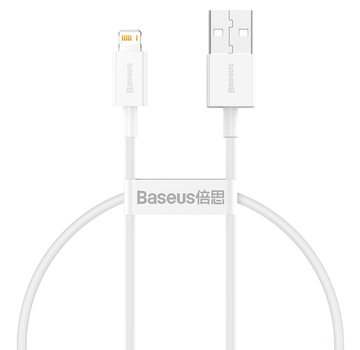 Baseus USB A male naar Apple Lightning Kabel 25CM | 2.4A | Wit