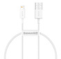 Baseus Superior Series | USB A male to Apple Lightning Cable 25CM | 2.4A | White