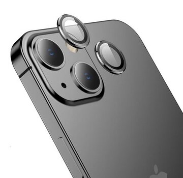 Hoco iPhone 14 / 14 Plus Camera Protector Tempered Glass Zwart