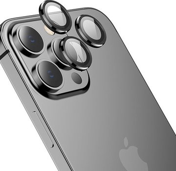 Hoco iPhone 14 Pro / 14 Pro Max Camera Protector Tempered Glass Zwart