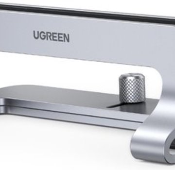 Ugreen Verticale aluminium laptopstandaard - Verstelbaar 12 tot 26mm dik - Zachte Anti-Kras binnenkant - Stabiel en Duurzaam