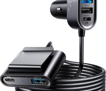 Joyroom  Joyroom autolader met 72W - USB-A en USB-C poorten