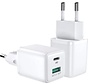 JOYROOM Mini USB C and USB A Adapter - Charger - Fast Charger - 30W - White