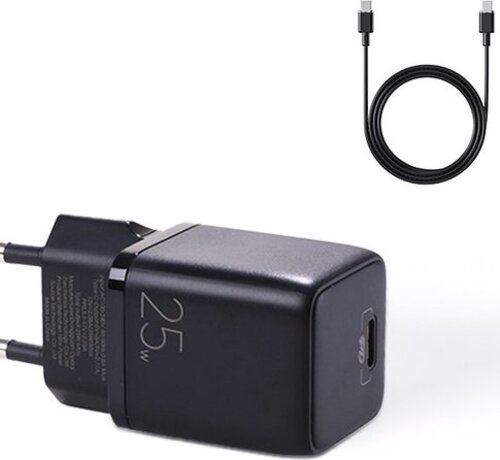 JOYROOM Mini USB-C Adapter - Charger - Fast Charger - With Cable - 25W - Black