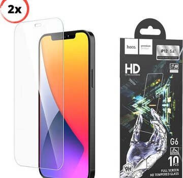 Hoco 2x Screenprotector iPhone 12 mini - Gorilla Glas - 5.4 Inch