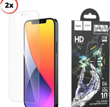 Hoco 2x Screen Protector iPhone 12 Pro Max - Gorilla Glass - 6.7 Inch