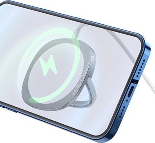 Hoco Hoco - Wireless Charger Compatible with iPhone 12 / iPhone 13 magnetic ring 1 meter - 15W - White