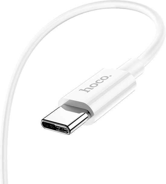 HOCO X64 Lightweight - Android Oplaadkabel - USB naar USB-C - 1 Meter - Wit