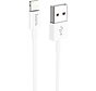 HOCO X64 Lightweight - iPhone Oplaadkabel - USB naar Lightning - 1 Meter - Wit