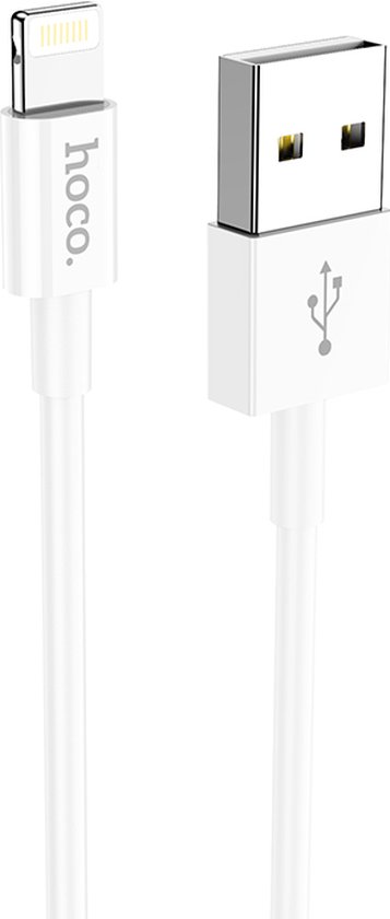 Hoco HOCO X64 Lightweight - iPhone Oplaadkabel - USB naar Lightning - 1 Meter - Wit