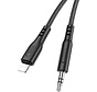 Hoco - Lightning Audio Kabel 3.5mm Aux Audio Jack 1 Meter - Geschikt voor in de Auto - Zwart