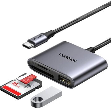 Baseus UGREEN USB-C Card Reader met SD/TF Kaartlezer en USB-A 2.0