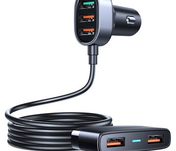 Joyroom  Joyroom Autolader Oplader Snellader 5x USB-A - 45W - 1.5m