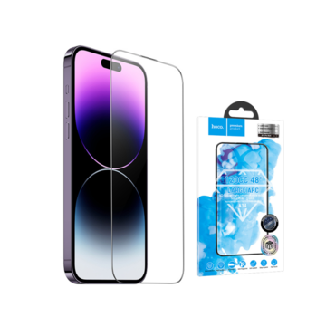 Hoco HOCO iPhone 14 Pro Screen Protector Glass - Dust Proof - Anti Scratch