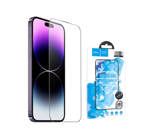 Hoco HOCO iPhone 14 Pro Screen Protector Glass - Dust Proof - Anti Scratch