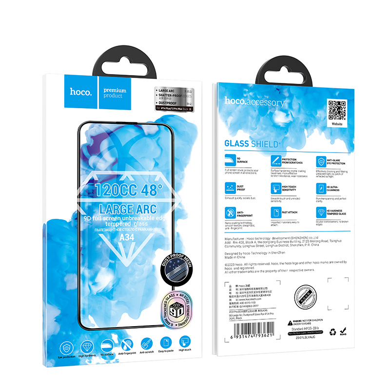 HOCO iPhone 14 Plus / 13 Pro Max Screenprotector glass - Dust Proof - Anti Scratch