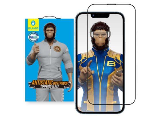 Blueo BLUEO Gorilla Glass Film - Screen Protector for iPhone XR / iPhone 11 (6.1 inch) - 9H Tempered Glass - AntiStatic