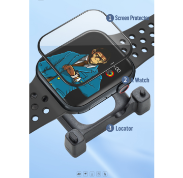 Blueo BLUEO 40mm Screen Protector Apple Watch SE / S6 / 4 / 5 - Glas Bescherming - Met Installatie Kit