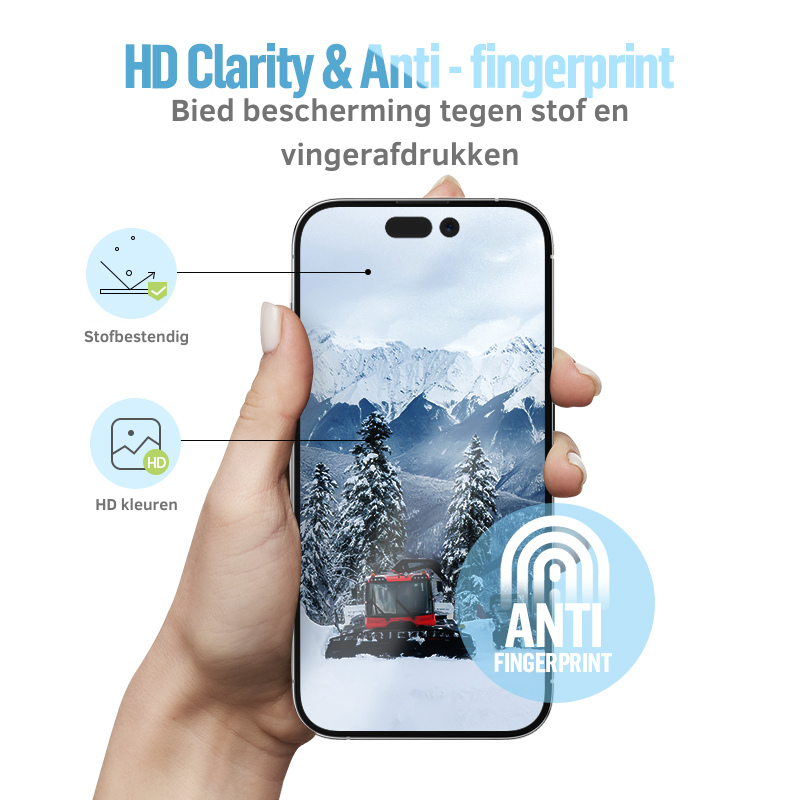 BLUEO Corning Glasfolie - iPhone 12 / iPhone 12 Pro Screenprotector 6.1 inch - 9H Gehard Glas - met Installatie Kit
