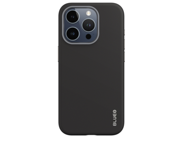 Blueo BLUEO leather case suitable for iPhone 15 Pro Max with MagSafe - Leather - Black